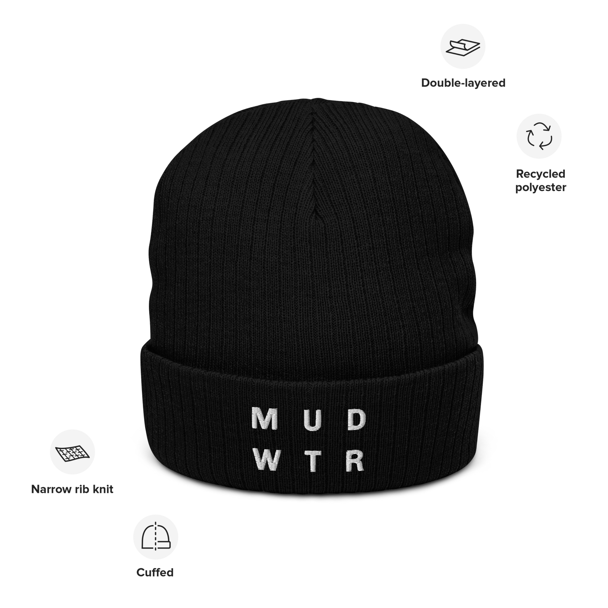 mud-wtr-beanie-s8 ribbed-knit-beanie-black-front-6478f6ebb8db4.png
