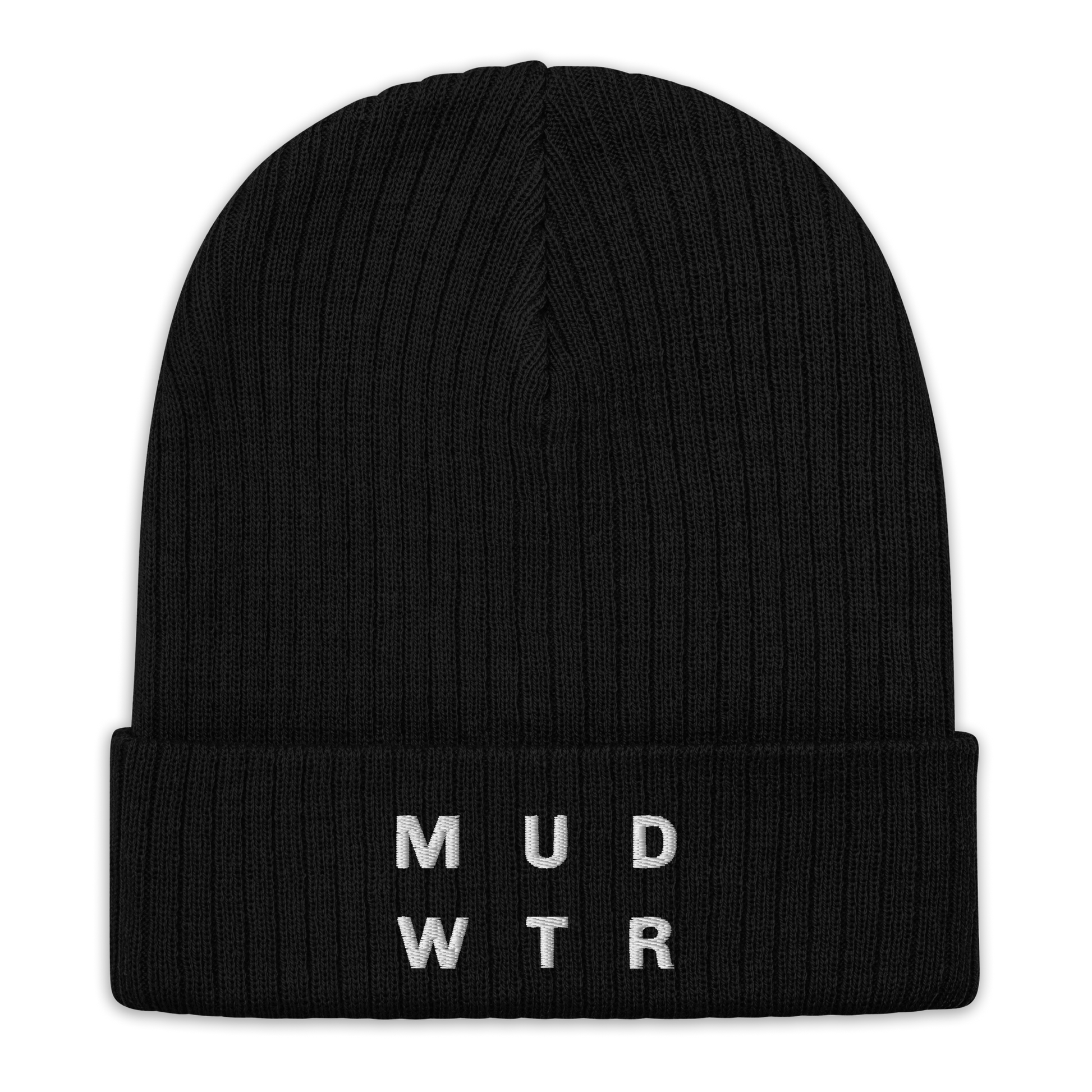 mud-wtr-beanie-s8 ribbed-knit-beanie-black-front-6478f6ebce026.png